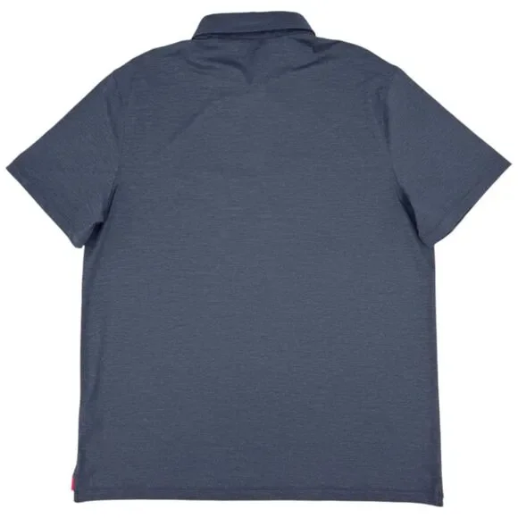 NEW G/FORE Men's Melange Ice Nylon Polo Golf Shirt Twilight XL